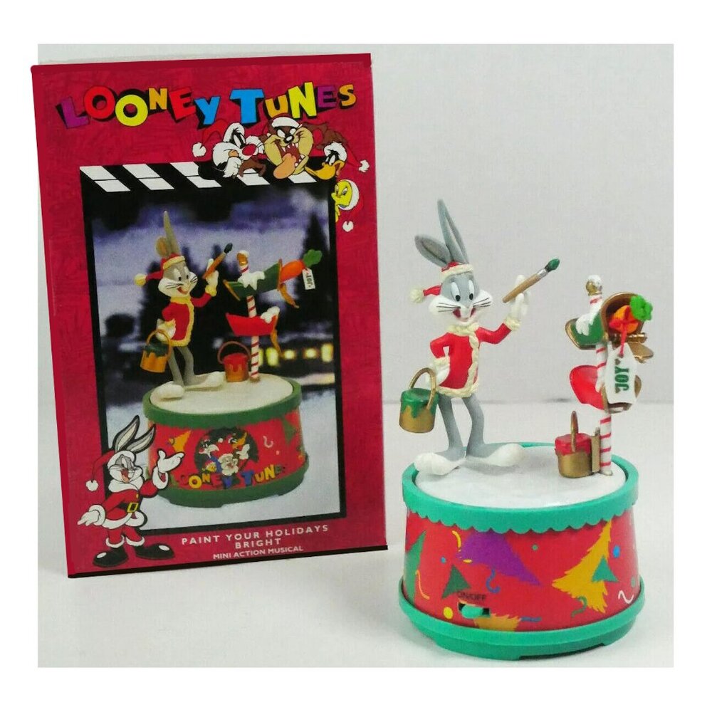 Bugs Bunny Paint Your House Music Box Figure Matrix NEW